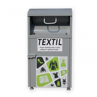 Kontejner na textil, šedý